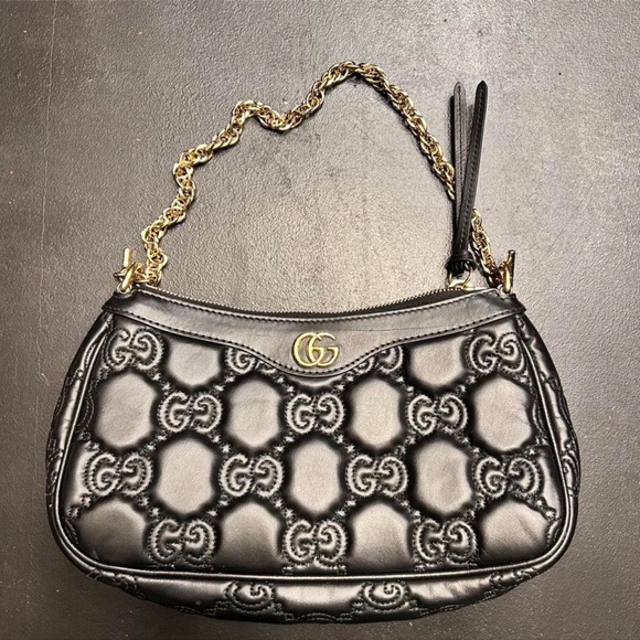 Gucci Handbags - Gucci GG Matelasse Shoulder Bag with Gold Chain